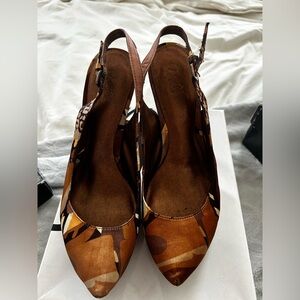 Brown Patterned Women's Shoes